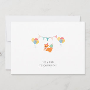 HAPPY BIRTHDAY CORGI CARD FEIERTAGSKARTE