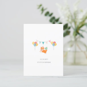 HAPPY BIRTHDAY CORGI CARD POSTKARTE