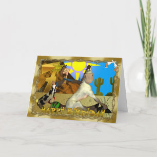 Happy Birthday Cowboy Card Karte