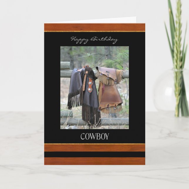 Happy Birthday Cowboy Card Karte (Vorderseite)