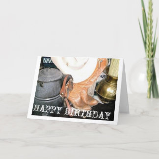 Happy Birthday Cowboy Karte
