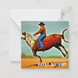 Happy Birthday Cowboy Mitteilungskarte