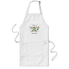 Happy Birthday CREW Whimsical niedlich Froschballo Lange Schürze