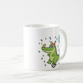 Happy Birthday Crocodile Circus Theme Cartoon Kaffeetasse