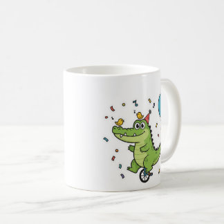 Happy Birthday Crocodile Circus Theme Cartoon Kaffeetasse