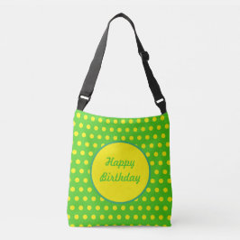 Happy Birthday Crossbody Bag (Neon Green) Tragetaschen Mit Langen Trägern