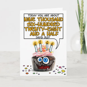 Happy Birthday Cupcake - 26 Jahre Karte