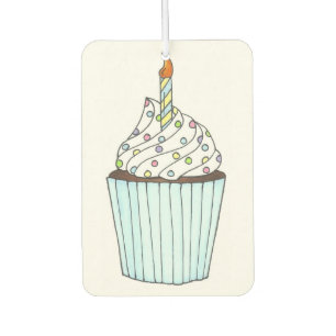 Happy Birthday Cupcake Cake Cake Sprinkles Gastges Autolufterfrischer