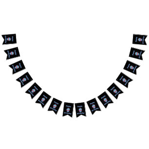 Happy Birthday Cupcake Confetti Bunting Banner
