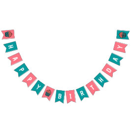 Happy Birthday Cupcake Thema Geburtstagsparty Deko Wimpelkette