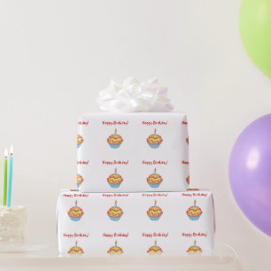 Happy Birthday Cupcake Wrapping Paper Geschenkpapier