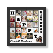 Happy Birthday Custom 21 Foto Collage Geschenk