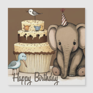 Happy Birthday Custom Card Magnetkarte