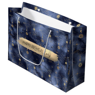 Happy Birthday Custom Text Trend Personalisiert Große Geschenktüte