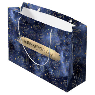 Happy Birthday Custom Text Trend Personalisiert Große Geschenktüte