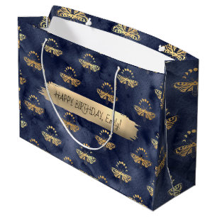 Happy Birthday Custom Text Trend Personalisiert Große Geschenktüte