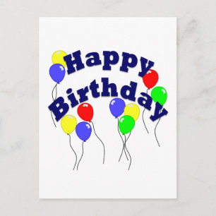 Happy Birthday - D2 Postkarte