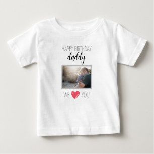 HAPPY BIRTHDAY DADDY BABY T - SHIRT PERSONALISIERT