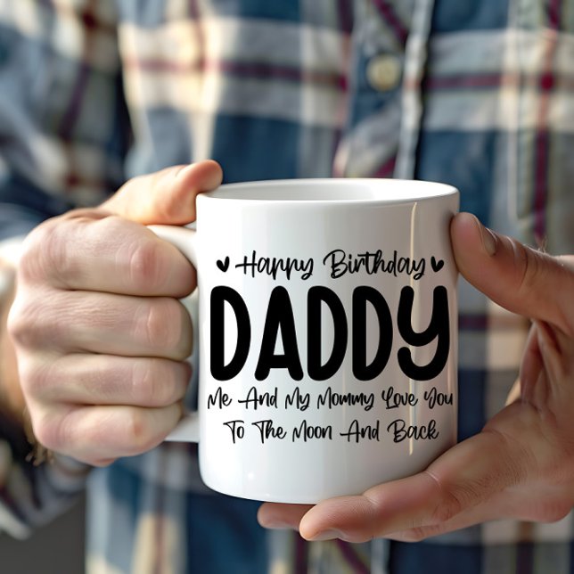 Happy Birthday Daddy Funny Geburtstag Vater Vatert Kaffeetasse (Von Creator hochgeladen)