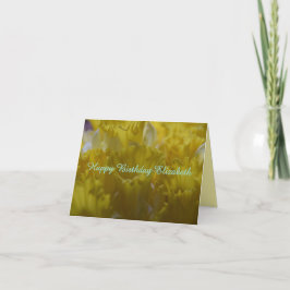 Happy Birthday Daffodils Personalizable Card Karte
