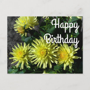 Happy Birthday Dahlia Lakeview Glow #1 Postkarte