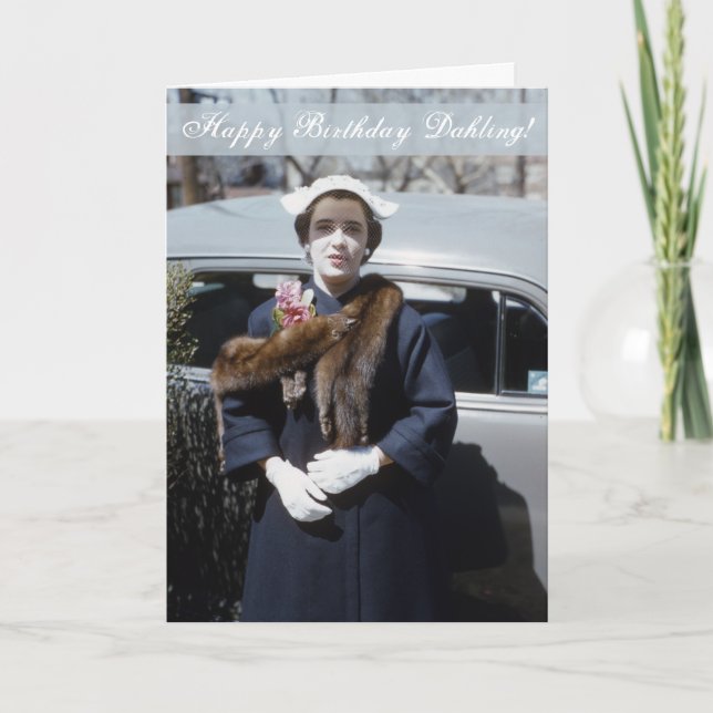 Happy Birthday Dahling Diva Karte (Vorderseite)