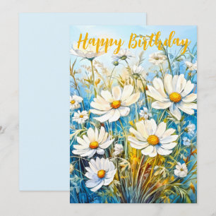 Happy Birthday Daisies Feiertagskarte