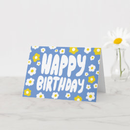 HAPPY BIRTHDAY Daisis Bubble Letters CUSTOM Bday Karte