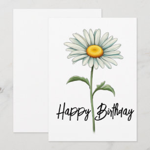 Happy Birthday Daisy Feiertagskarte