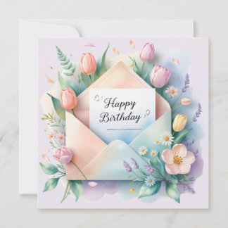 Happy birthday darling. Greeting card Feiertagskarte