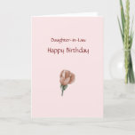 Happy Birthday Daughter-in-Law - Rose Card Karte<br><div class="desc">Christliche Geburtstagskarte für Schwiegertochter!   Enthält die Schrift und den Text im Inneren.  Kann auch mit den Vorlagenwerkzeugen personalisiert und angepasst werden.</div>