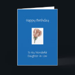 Happy Birthday Daughter-in-Law - Rose Karte<br><div class="desc">Christliche Geburtstagskarte für Schwiegertochter!   Enthält Text und Schrift.  Kann auch mit den Vorlagenwerkzeugen personalisiert und angepasst werden.</div>