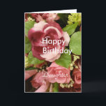 Happy Birthday Daughter Karte<br><div class="desc">Eine Geburtstagskarte für eine Tochter</div>