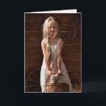 Happy Birthday Daughter Karte<br><div class="desc">Bitte klicken Sie auf die Lupe,  um dieses Bild vergrößert zu sehen. Die blonden Haare dieses jungen Mädchens,  der kleine orangefarbene Streifen an der Stirn des süßen Kätzchens und die Blume an der Stallwand werden Sie begeistern. Es ist eine schöne Geburtstagskarte für Ihre wertvolle Tochter.</div>