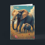Happy Birthday Daughter | Mama und Baby Elephant Karte<br><div class="desc">Feiern Sie die besondere Bindung zwischen Mutter und Tochter mit einer Karte zum Geburtstag einer Tochter mit einer Darstellung von Mutter und Elefanten. Dieses herzliche Design vereint die Wärme und Zuneigung, die jede Mutter so beliebt macht. Ideal, um ihrem besonderen Tag eine Touch der Schönheit der Natur hinzuzufügen. Bestellen Sie...</div>