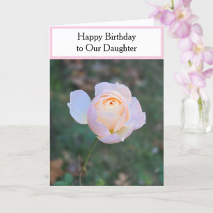 Happy Birthday Daughter Pastel Pink Roses Karte