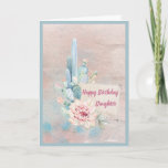 Happy Birthday Daughter Watercolor Cactus Karte<br><div class="desc">Eine wunderschöne Aquarellkarte,  die Sie an Ihre Tochter schicken können,  um Ihre Liebe und Wertschätzung auszudrücken</div>