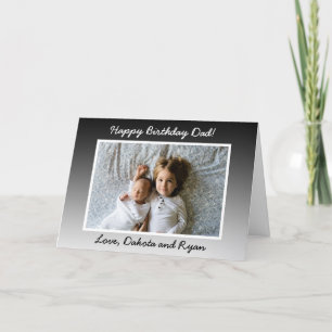 Happy Birthday Day Vater Personalisierte Fotokarte Karte
