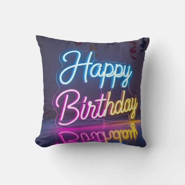 Happy Birthday decoration Kissen (Vorderseite)
