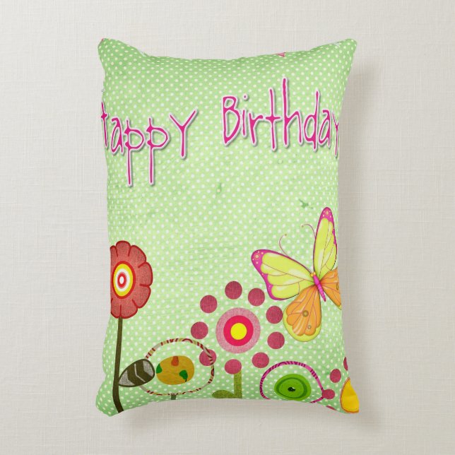Happy Birthday Dekokissen (Vorderseite(Vertikal))