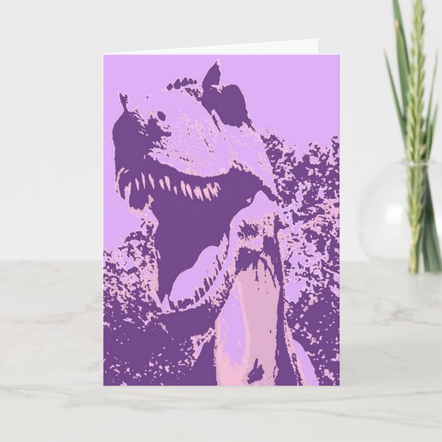 Happy Birthday Dinosaur Karte (Vorderseite)