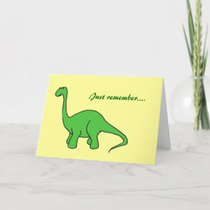 Happy Birthday Dinosaur Old Age Card Karte