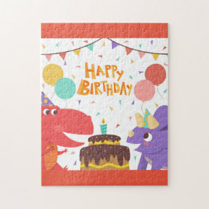 Happy Birthday Dinosaurier Puzzle