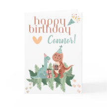 Happy Birthday | Dinosaurierkarte