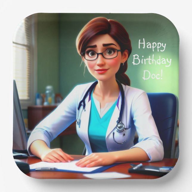 Happy Birthday Doctor Pappteller (Vorderseite)