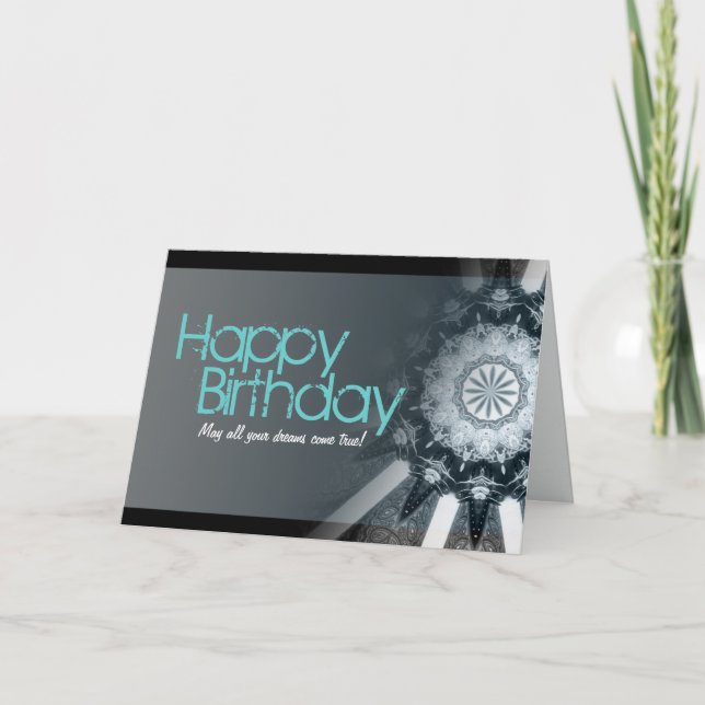 Happy Birthday Dreams Card Karte (Vorderseite)