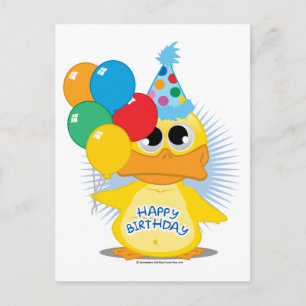 Happy Birthday Duck Postkarte