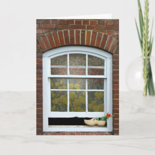 Happy Birthday Dutch Window Karte
