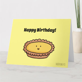 Happy Birthday Egg Tart Card Dankeskarte