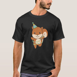 Happy Birthday Eichhörnchen für Kinder ein Geburts T-Shirt